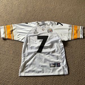 Men’s Reebok Ben Roethlisberger Super Bowl XLV jersey.
